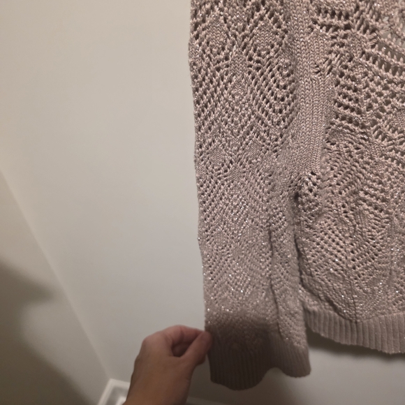 INC International Concepts Shimmer Knit Cardigan – Size Medium ✨ - Picture 4 of 6